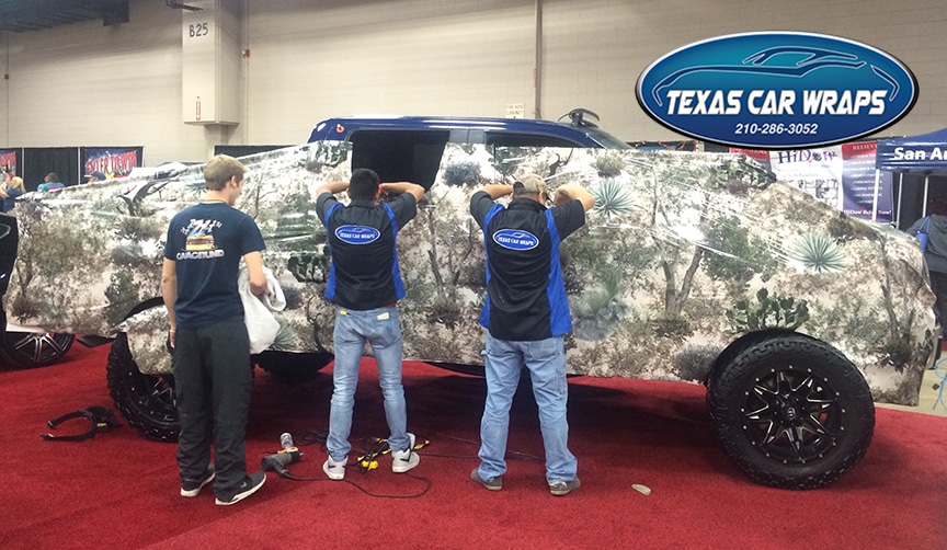 Camouflage Truck Wrap, San Antonio, TX