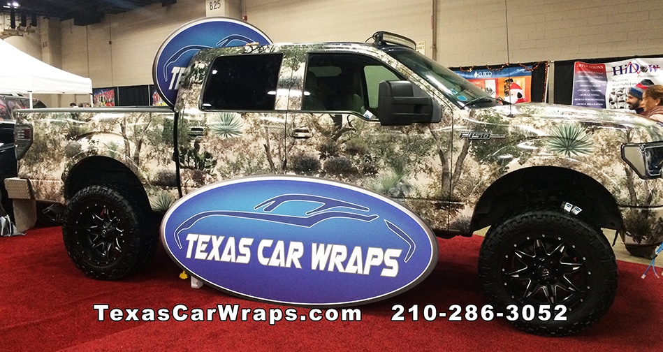 Camouflage Truck Wrap, San Antonio, TX